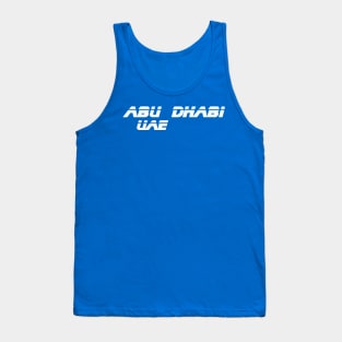 Abu Dhabi Retro 1980s Futuristic Tee - Abu Dhabi UAE Tank Top